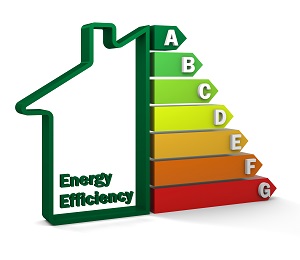 a graph representing energy efficiency of a home